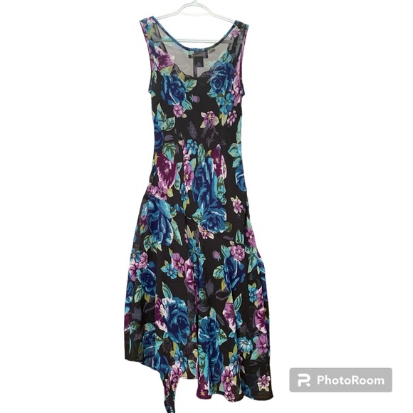 Connected Apparel Floral Slip Dress, Size Small - Picture 3 of 13